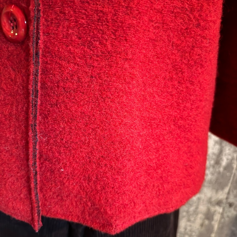 Red Wool Jacket - Picture 3 of 9